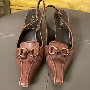 Prada leather shoes